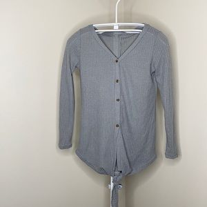 Grey Sweater V-Neck